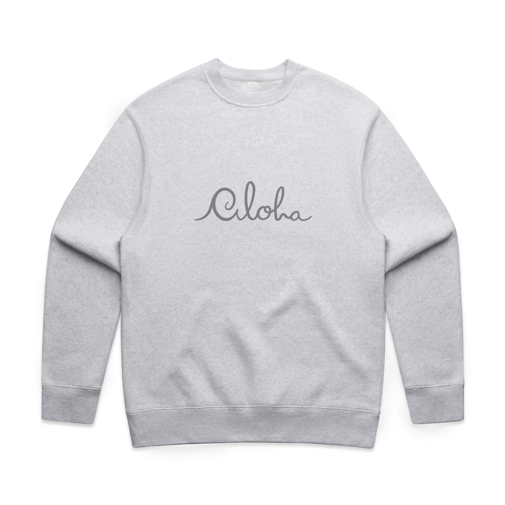 Aloha Sweater ~ White Marle