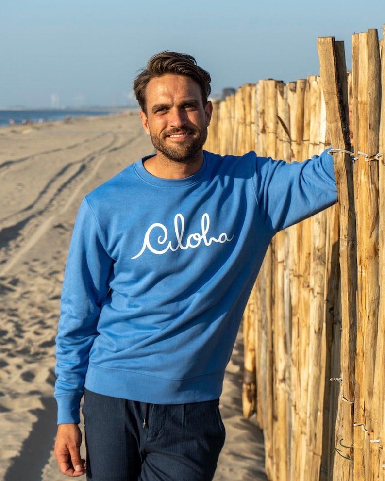 Aloha Sweater ~ Ocean Blue