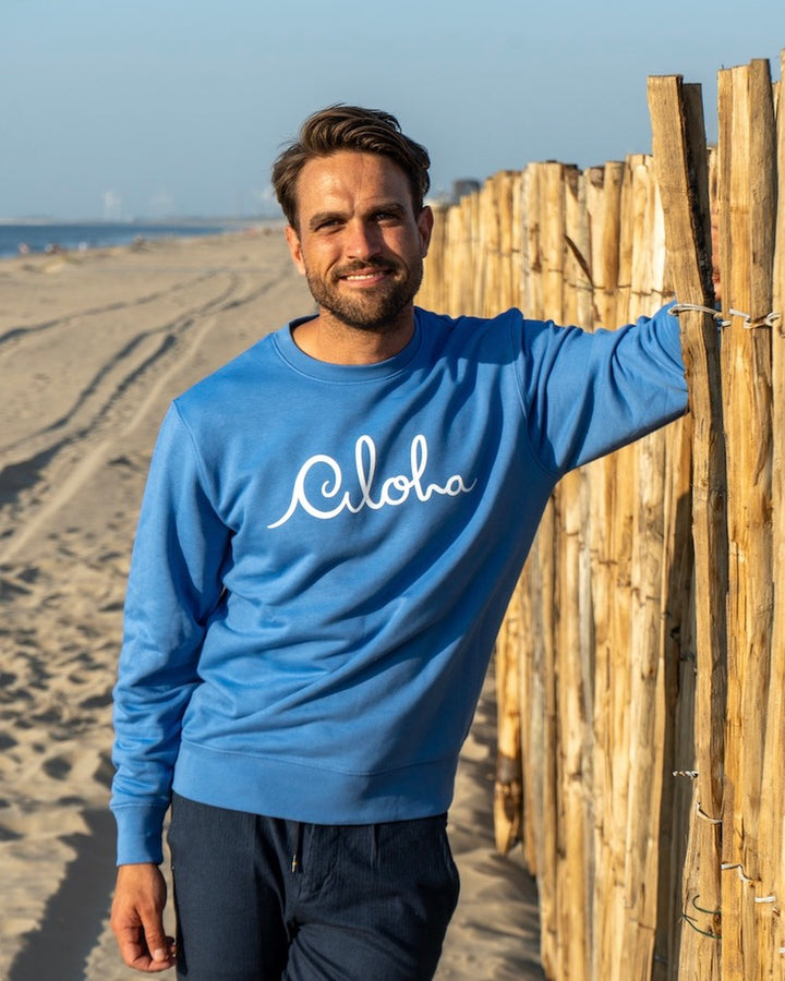 Aloha Sweater ~ Ocean Blue