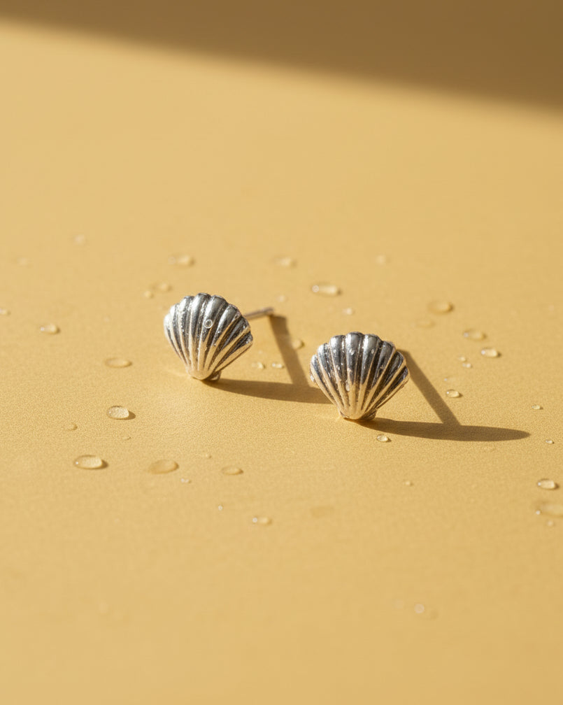 Tiny seashell - Ear studs