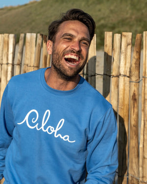 Aloha Sweater ~ Ocean Blue