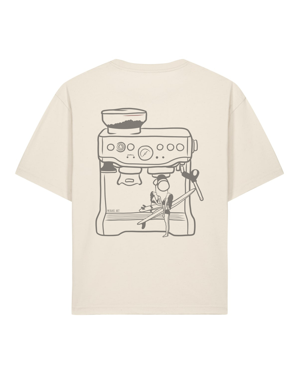 Coffee & Surf ~ Oversized Tee
