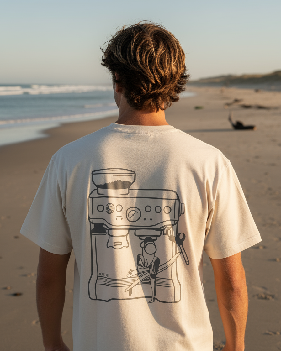 Coffee & Surf ~ Oversized Tee