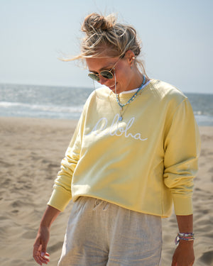 Aloha Sweater ~ Yellow