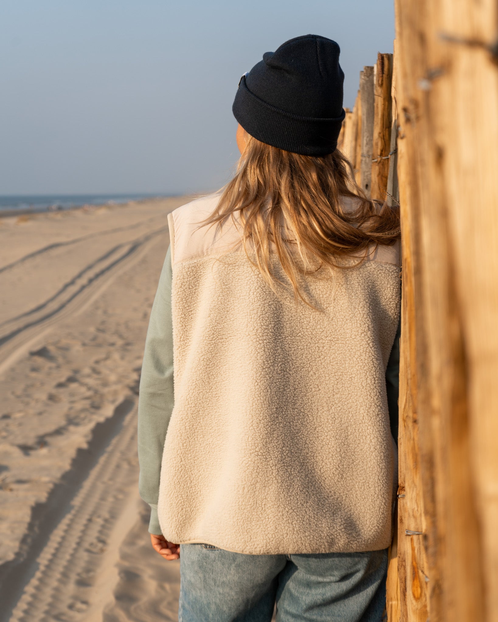 Shoreline - Sleeveless sherpa jacket