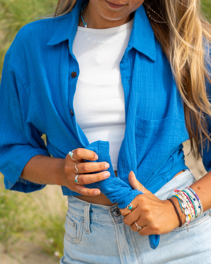 Birdy bright blue - blouse