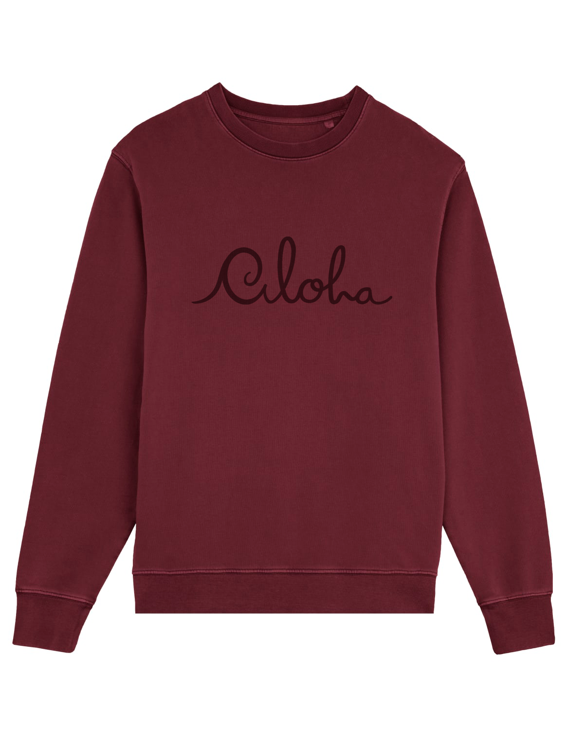 Aloha Sweater ~ Burgundy
