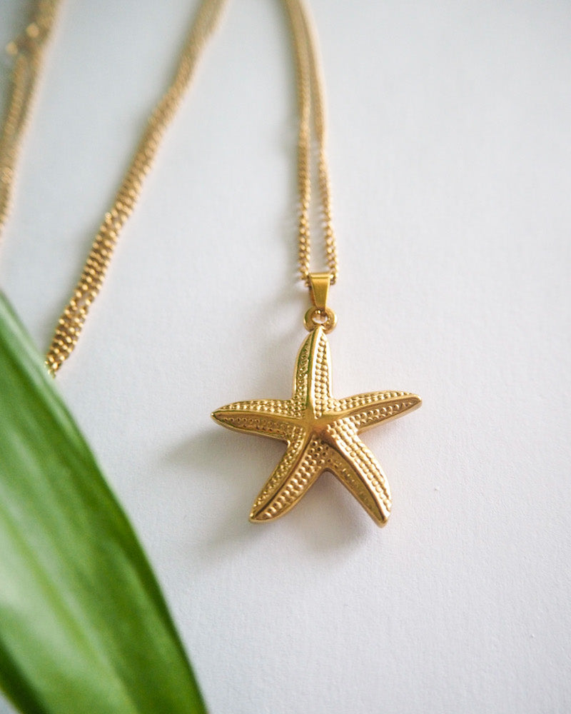 Golden Starfish - Necklace