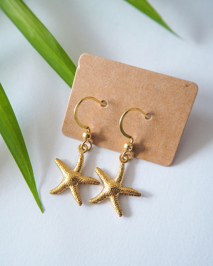 Starfish Golden - Earrings