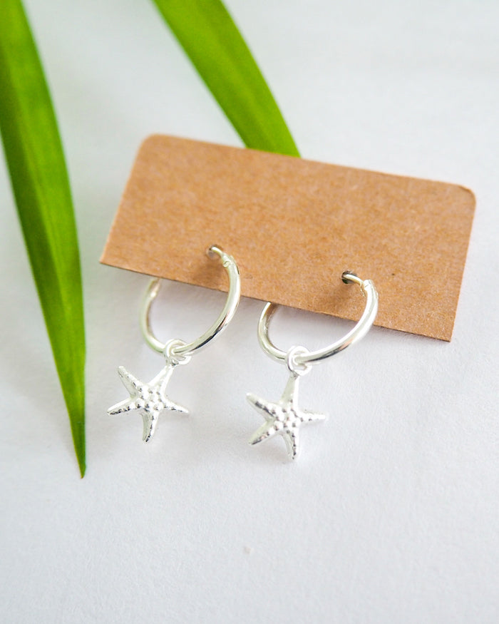 Silver stars - Earrings