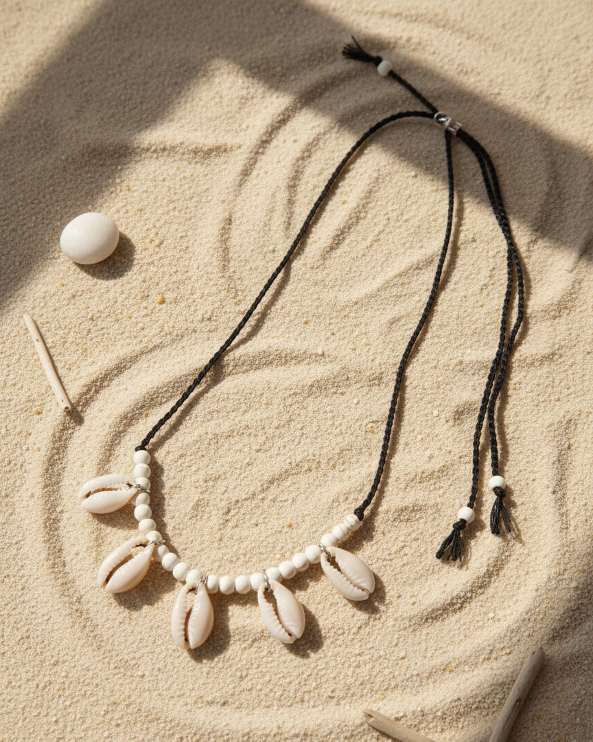 Kai Shell Black - Necklace
