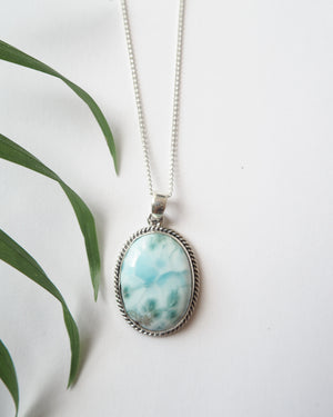 Ocean Bliss Larimar Necklace