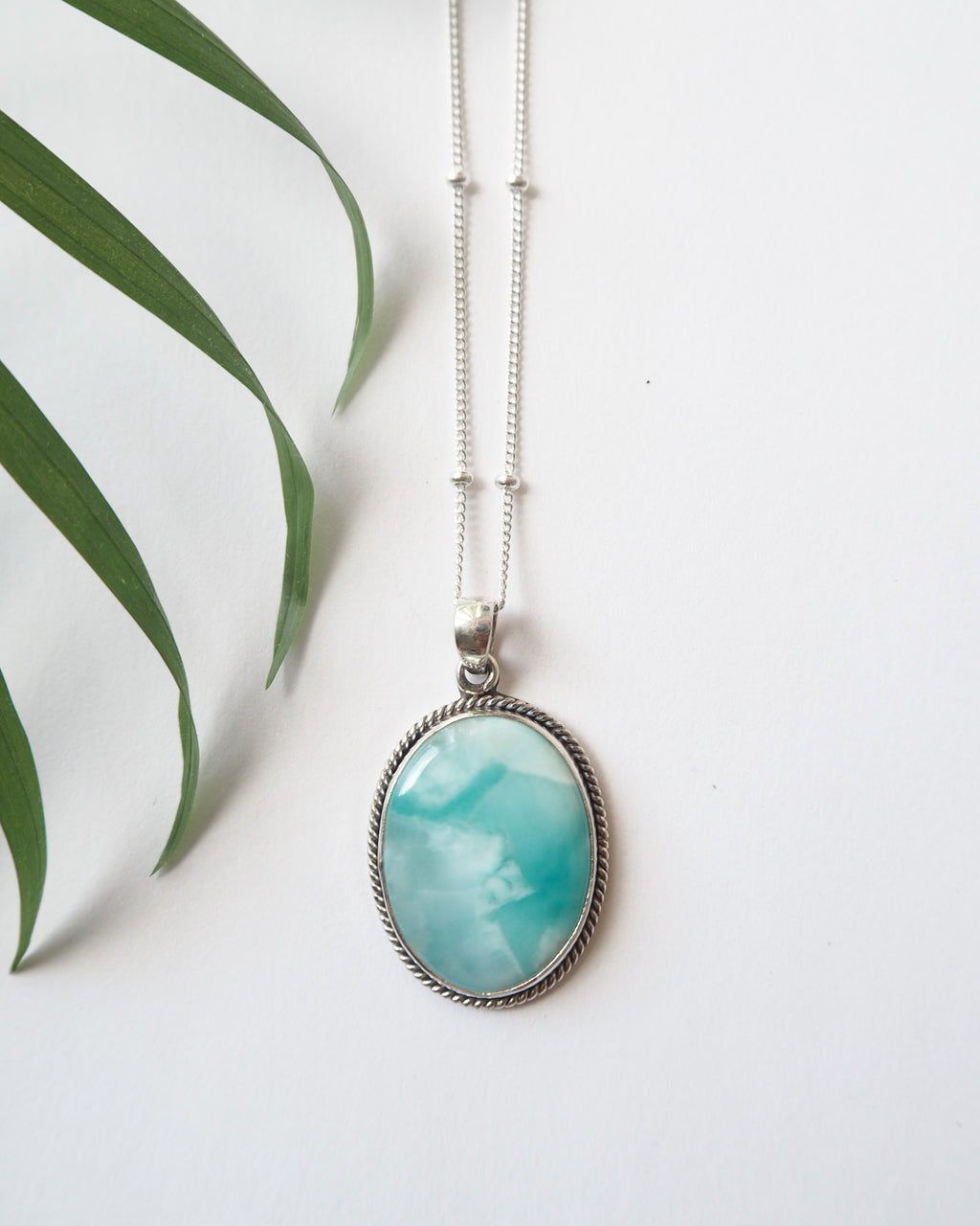 Sea Breeze Larimar Necklace