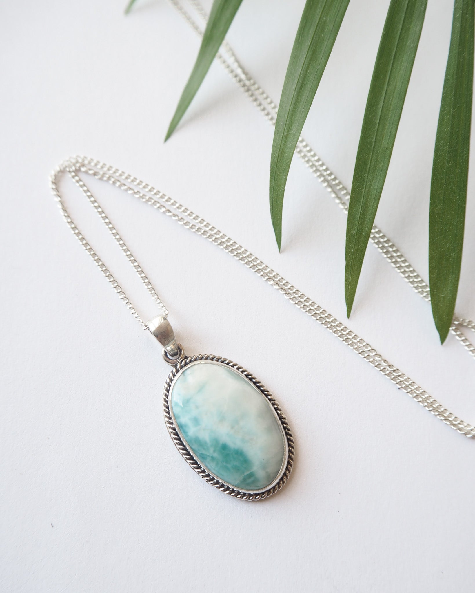 Tidal Calm Larimar Necklace