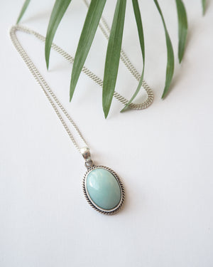 Ocean Mist Larimar Necklace