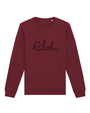 Aloha Sweater ~ Burgundy