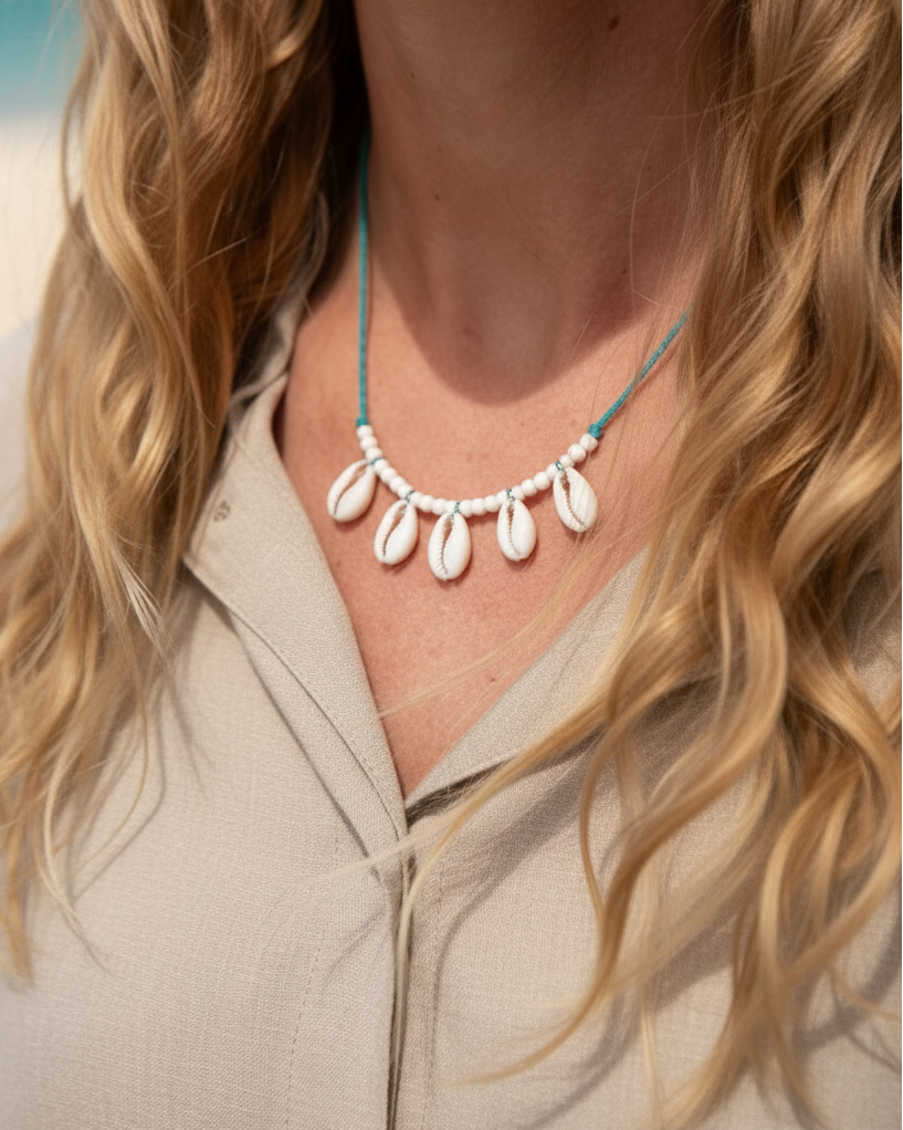 Kai Shell Blue - Necklace