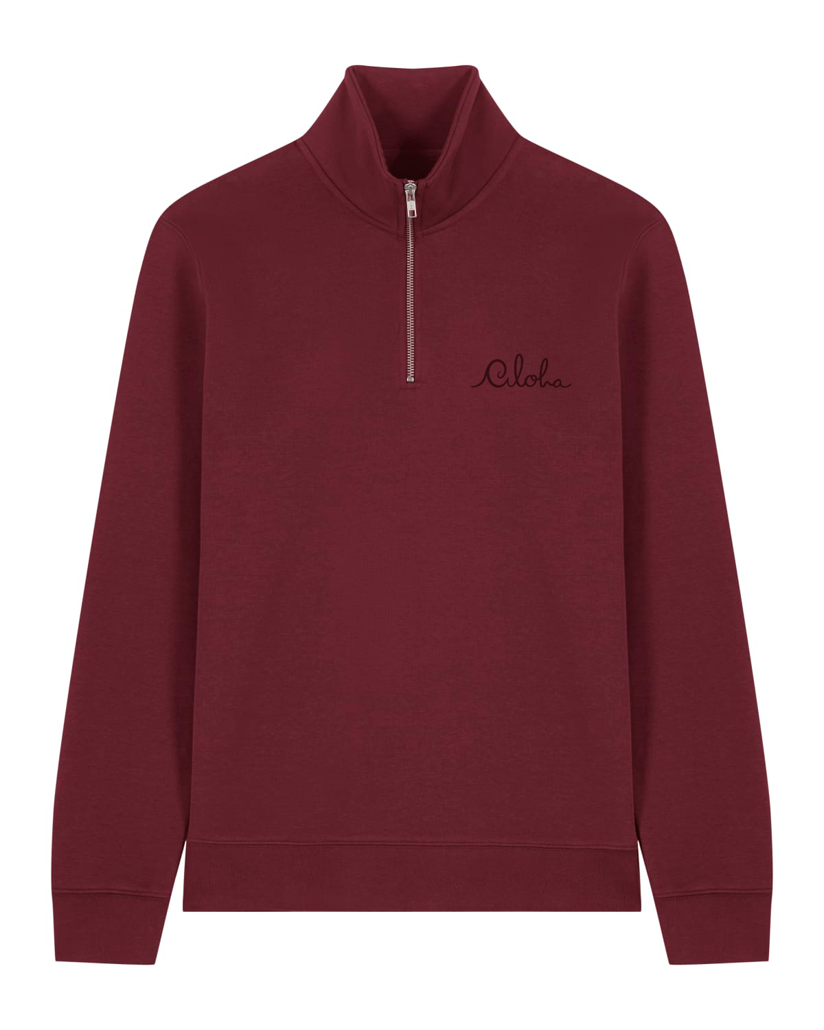 Aloha Half Zip – Burgundy