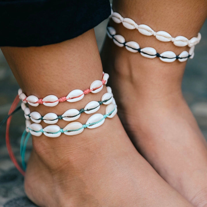 Shells Anklet ~ Choose your colour